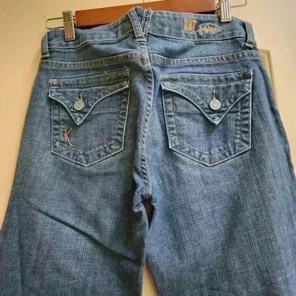 P2001 Kut the flared medium wash jeans size 4 - Picture 6 of 7